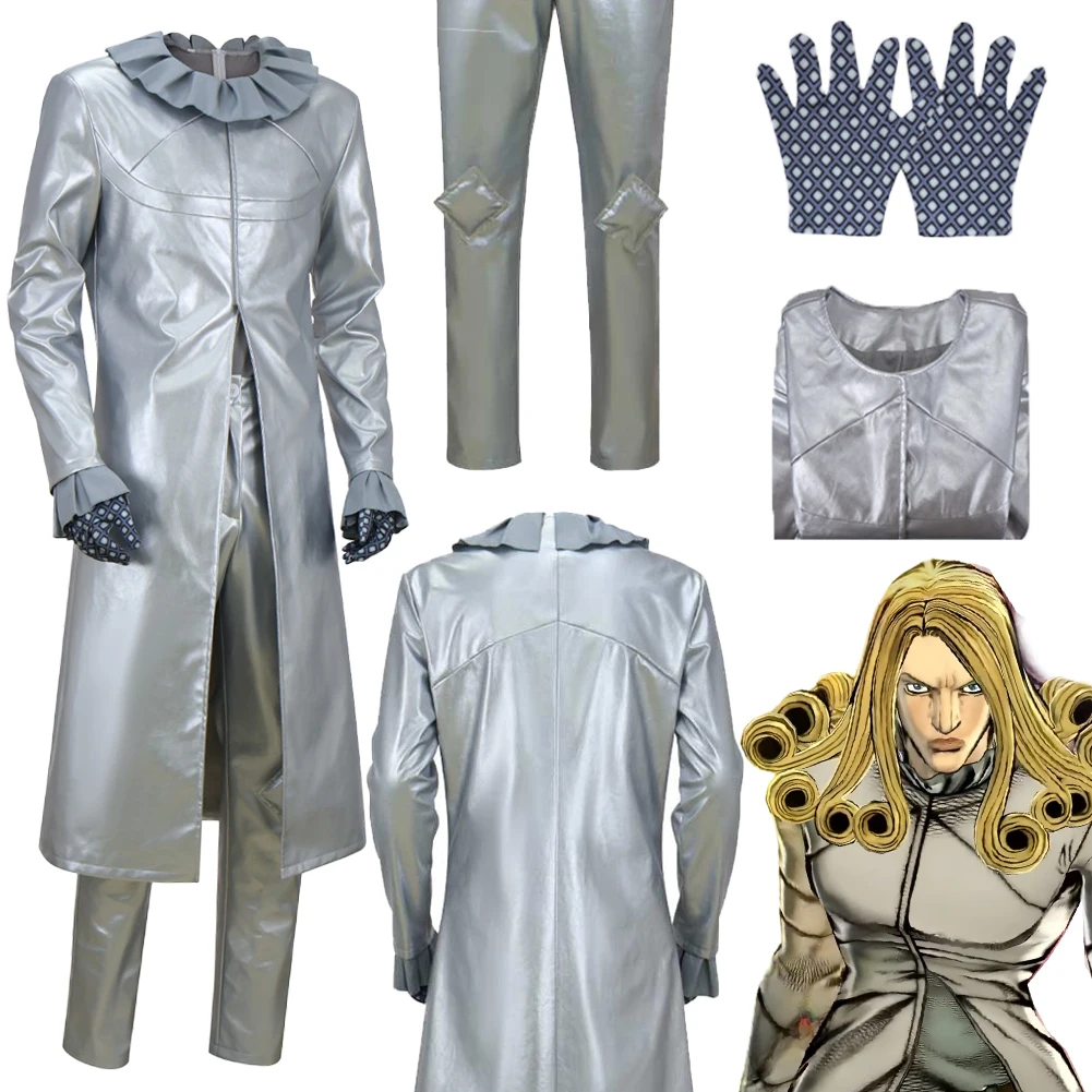 

2026 TV Bizarre Adventure SBR Funny Valentine Cosplay Fantasy Clothing Anime Costume Disguise Halloween Adult Men Party Outfits