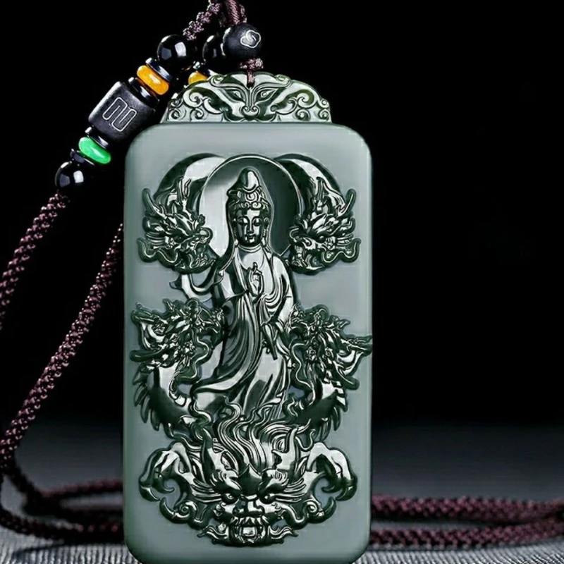 Nine Dragon Guardian Subjective Sound Pendant Four Walls Guanyin Tower