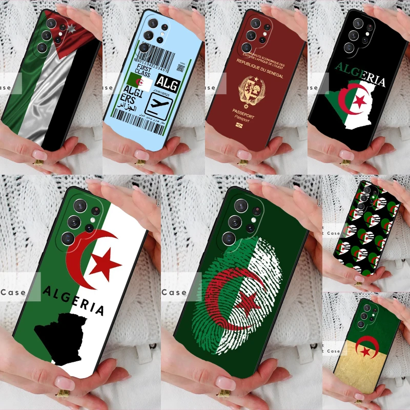 Algerian Algeria Passport Bumper Phone Cover Case for Samsung Galaxy S26 Ultra S20 FE Note 10 S24 S23 S21 S25 Plus S22