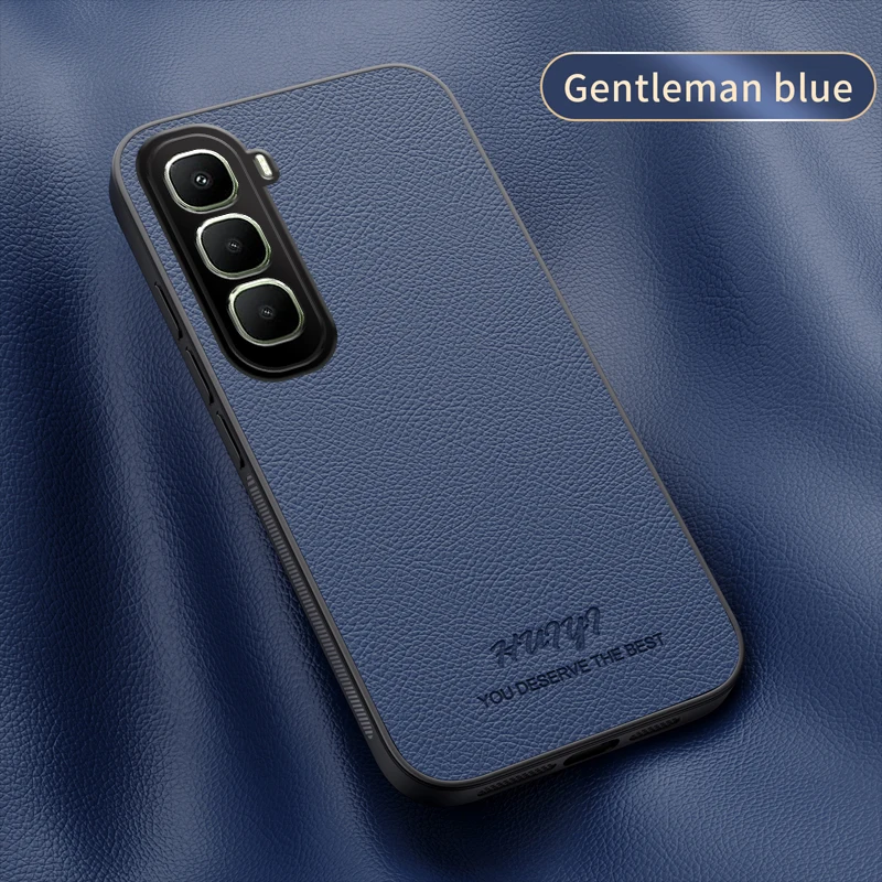 إطار ناعم من الجلد الفاخر للأعمال للغطاء المغناطيسي لهاتف انفينيكس هوت 60 هوت 60 حافظة مضادة للصدمات