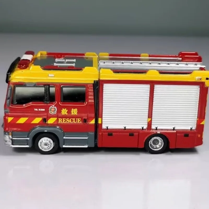 Fire Vehicle Set BS03 Hong Kong Fire Engine Set Toyota Hiace Fire Service Alloy Car Model Toys for Boys