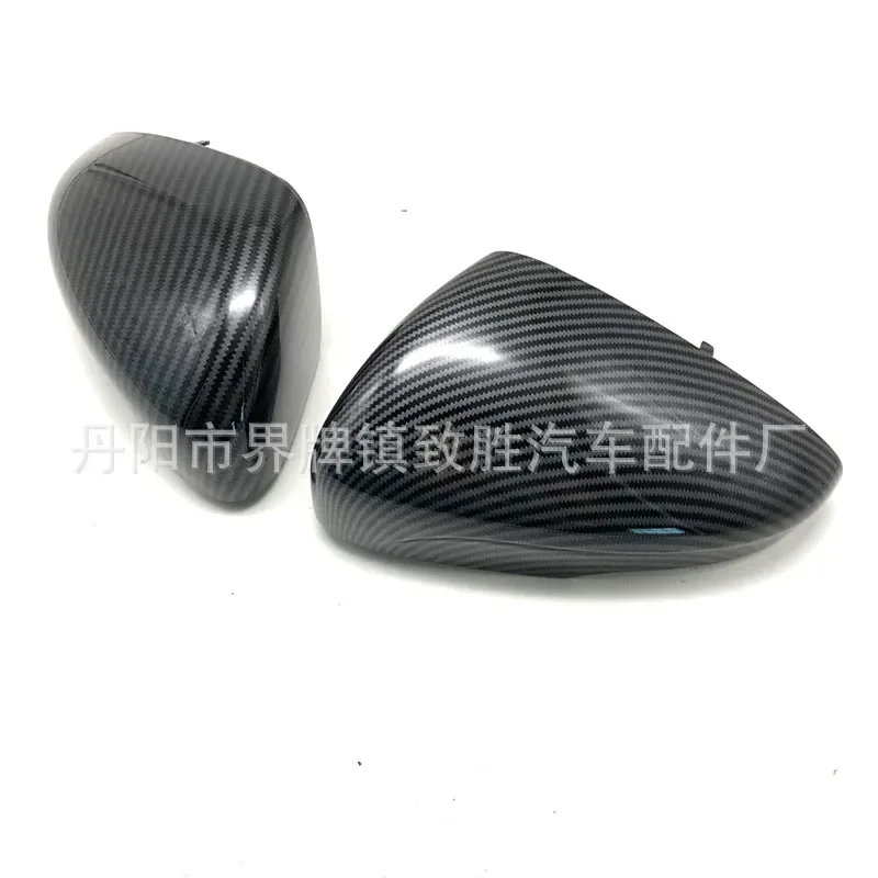 For 2019 Ford Focus Carbon Fiber Side Mirror Cover Caps Water Transfer Print Replacement Housing Accessories