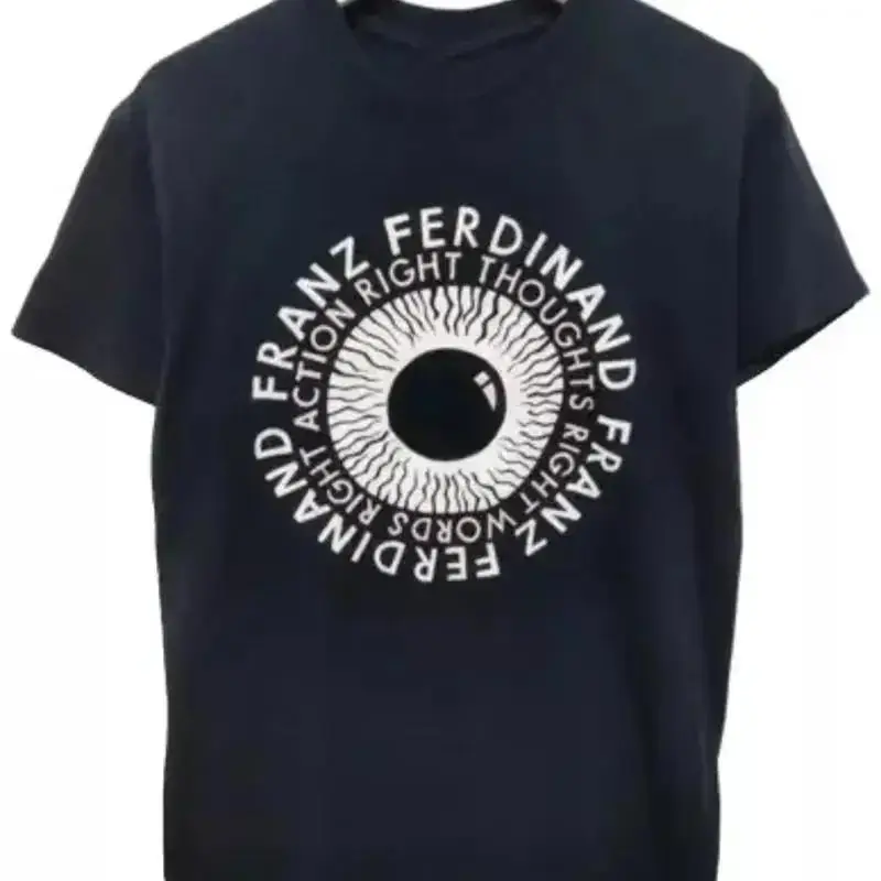 Sale Franz Ferdinand Black Cotton Full Size For Fan T Shirt Adults Webp