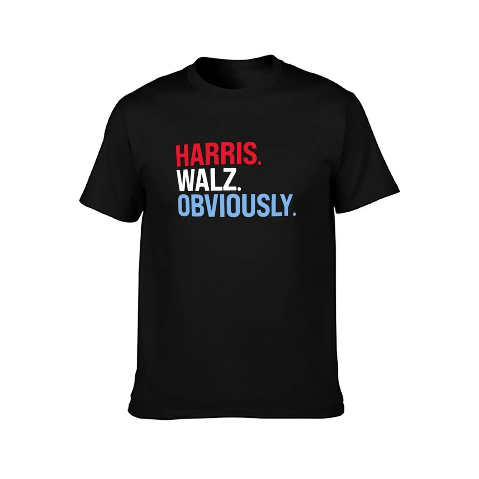 Harris Walz Obviously T-Shirt Anti-Fade Casual Tee Shirt