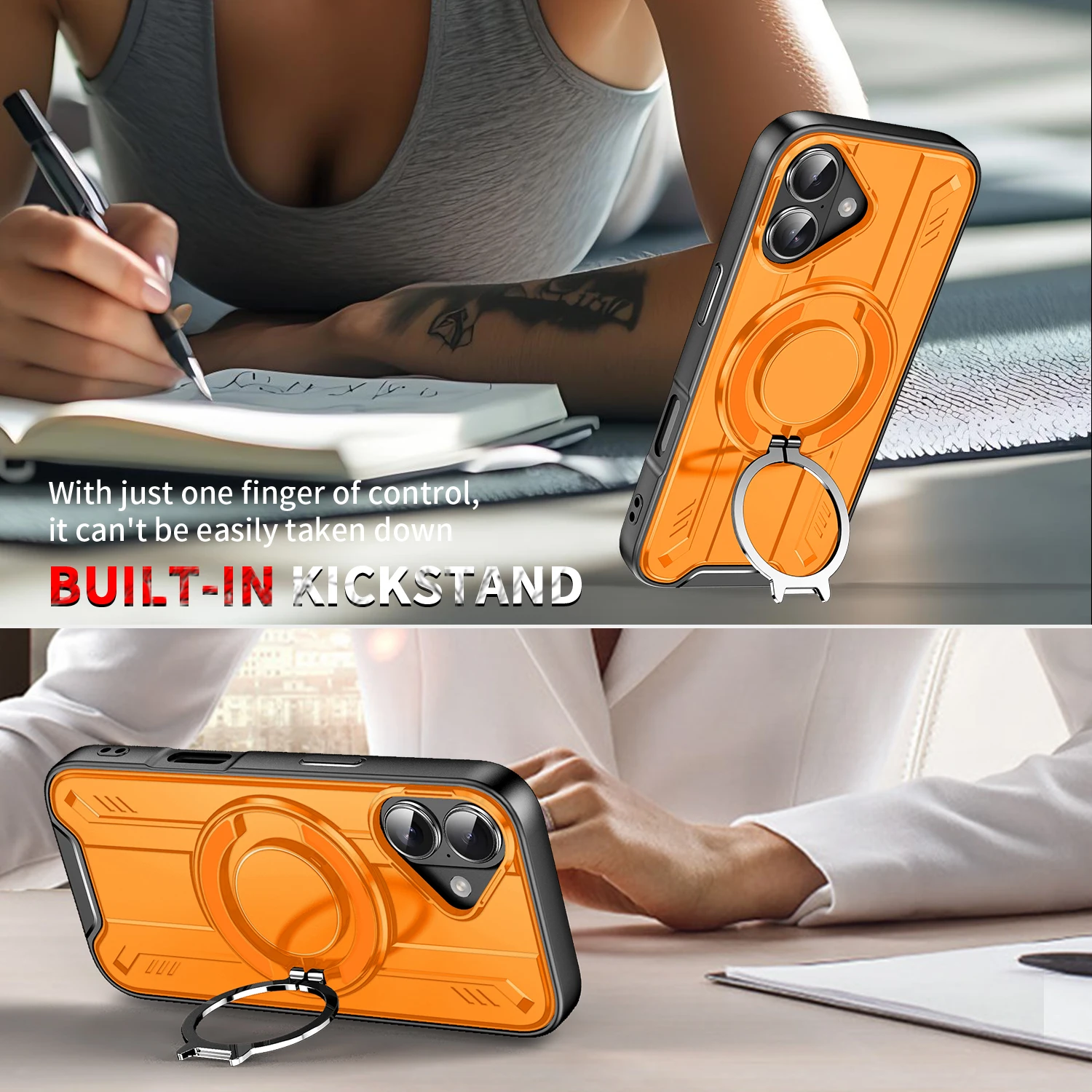 أغطية حماية مدرعة مضادة للسقوط لهاتف آيفون 17 برو ماكس 17 اير آيفون 17 16 15 بلس 14 13 12 برو 16e آيفون 15 آيفون 16