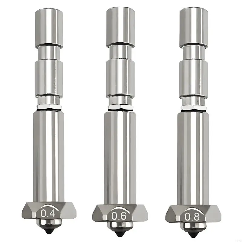 Pack Of 2 Hardened Steel Nozzles For 3Max Fast Replacement High Temperature Resistant F19E