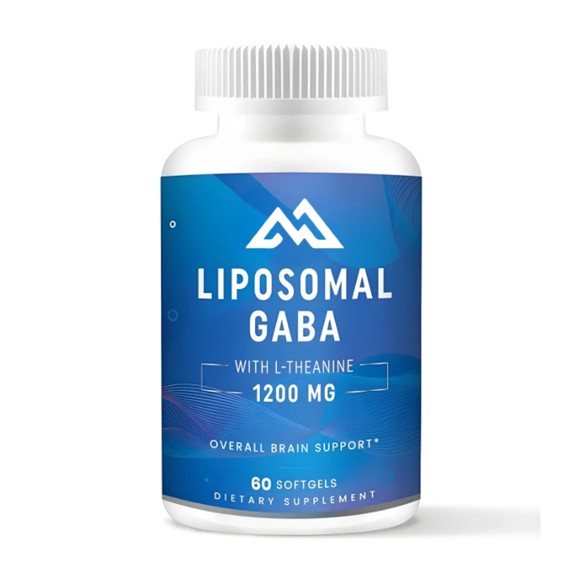 GABA contains high concentration theanine supplement 1200mg high bioavailability liposome adult 60 capsules