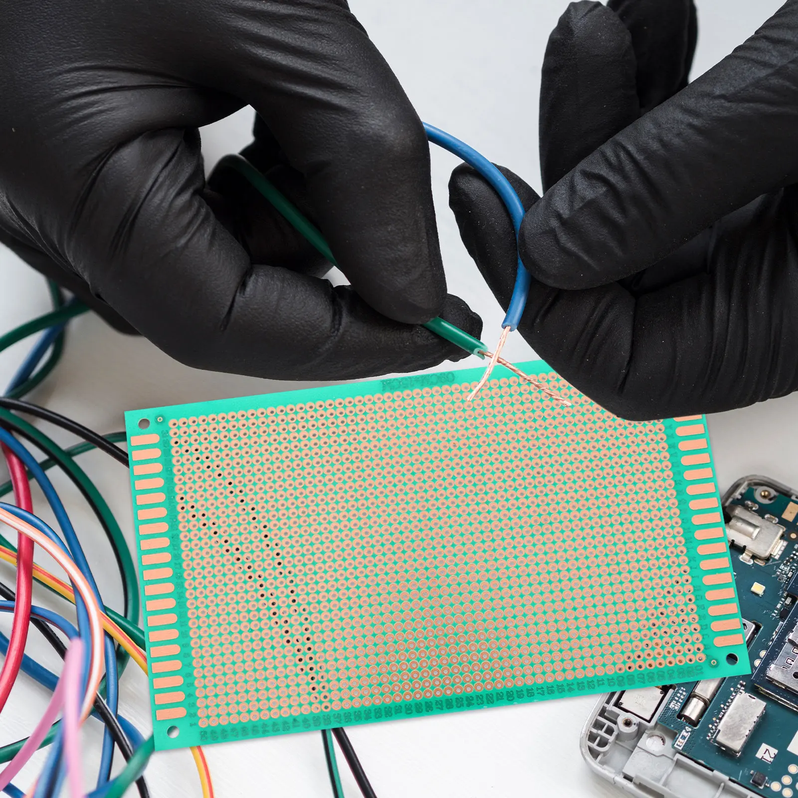 Single Sided Pcb Board Universal Perfboard Solderable Circuit Board for DIY Electronic Projects Prototyping and Circuit Repair