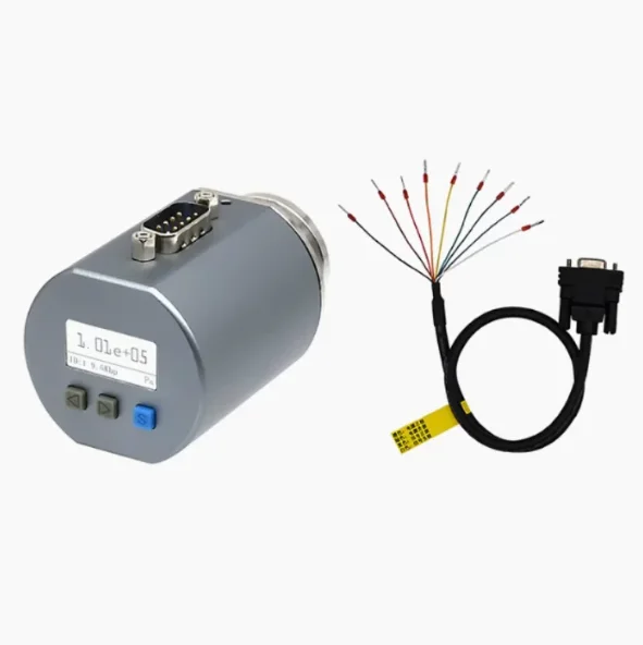 High Precision Digital Display Pirani Vacuum Gauge Kit, KF16 to KF25, Replacement for PSG500