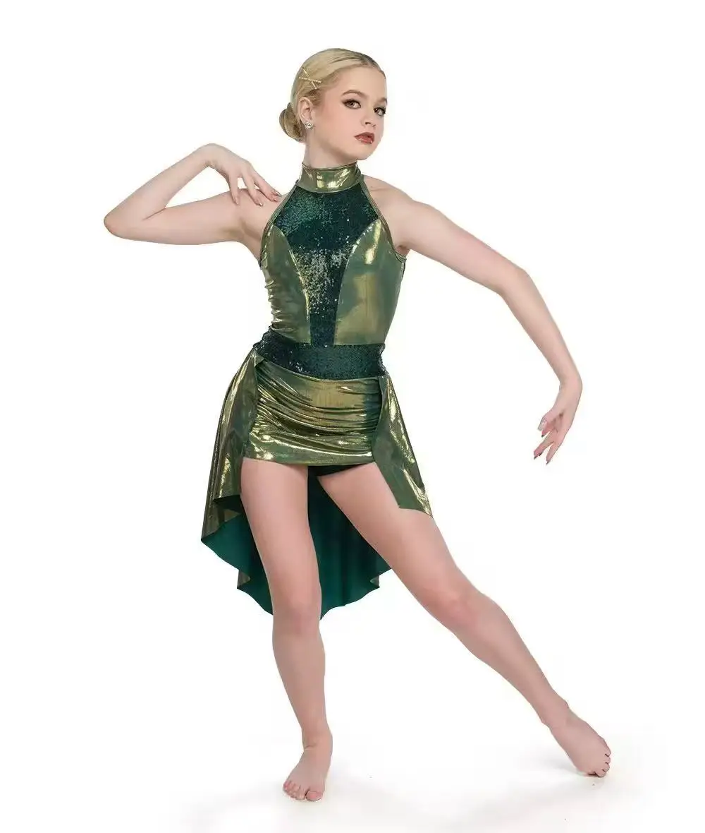 يوتار الترتر أزياء رقص الجاز الهيب هوب أزياء رقص الفتيات الباليه توتو فستان مرحلة أزياء مسرحية