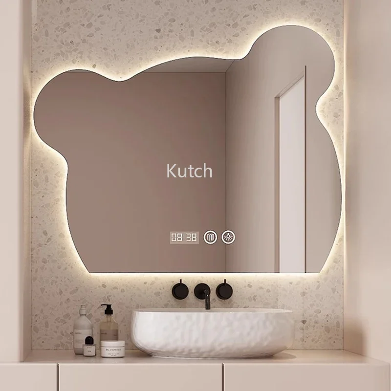 Mirror With Led Light for Bathroom Makeup Lights Shower Large Full Body Mirrors Vanity Table Magnifying Espelho Bath Big Wall