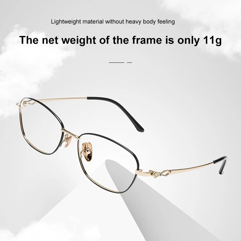 VICKI Stylish and Elegant Full-frame Glasses Delicate Lightweight and Comfortable Customizable Prescription Multi-focus 8102DY