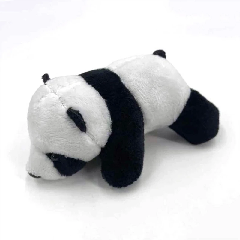 Plush Panda Bar Brooch for Doll Pin Mini Panda for Doll Toy Animal Breastpin Scarf Buckle Suit Shirt Bag Pins