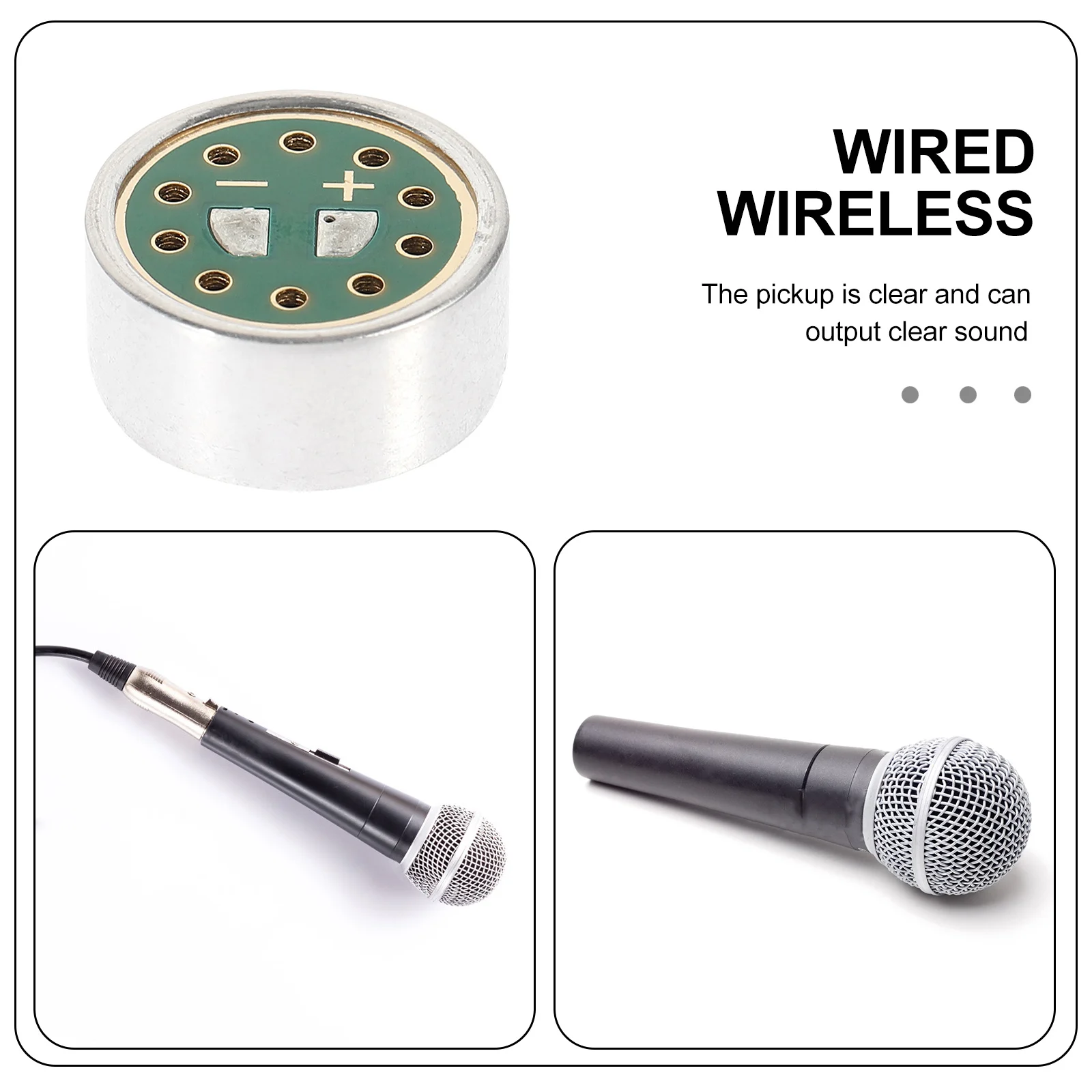 

1Pcs Single-Point Condenser Mic Core High-Quality Noise Reduction Recording Conference Microphone Sound Head Microphone Core