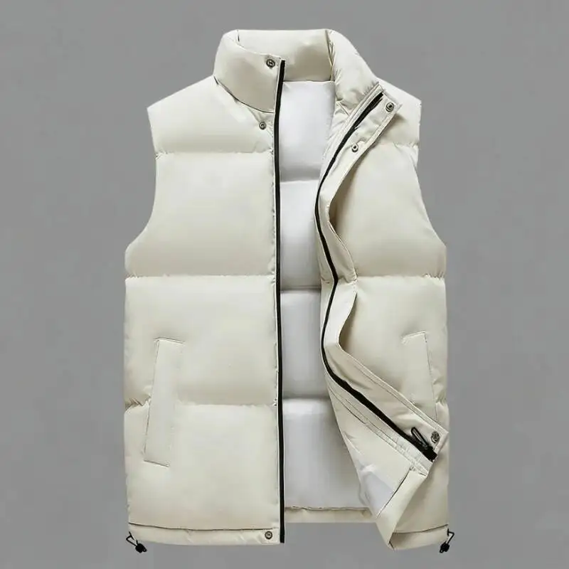 

Men's Vest Autumn Winter,Fashionable Sleeveless Camisole Jacket,Thick Bread Down Cotton Jacket For Warmth And Insulation