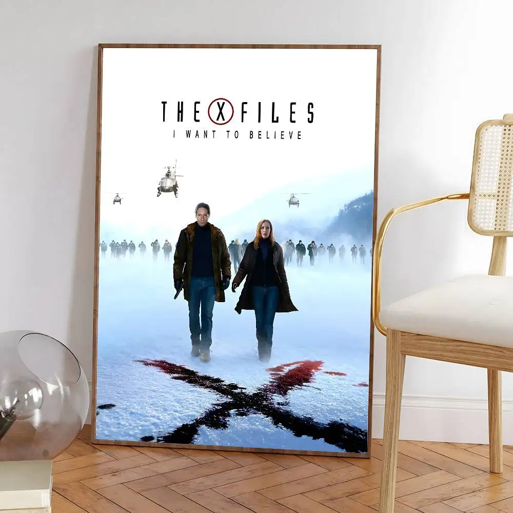 أريد أن أصدق ملصق x Files عالي الدقة لديكور المنزل، جدار لاصق مقاوم للماء، غرفة المعيشة المنزلية، ديكور جمالي