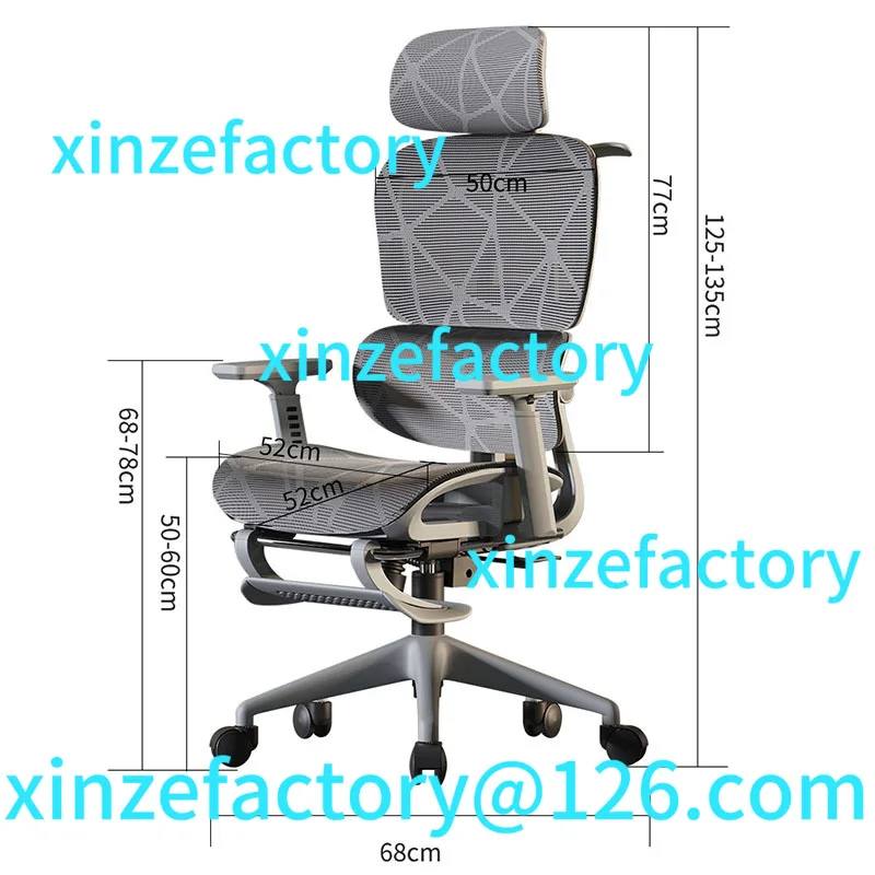 

Customizable Computer Ergonomic Back Support Office Chair Free Shiping Wheels Adjustable