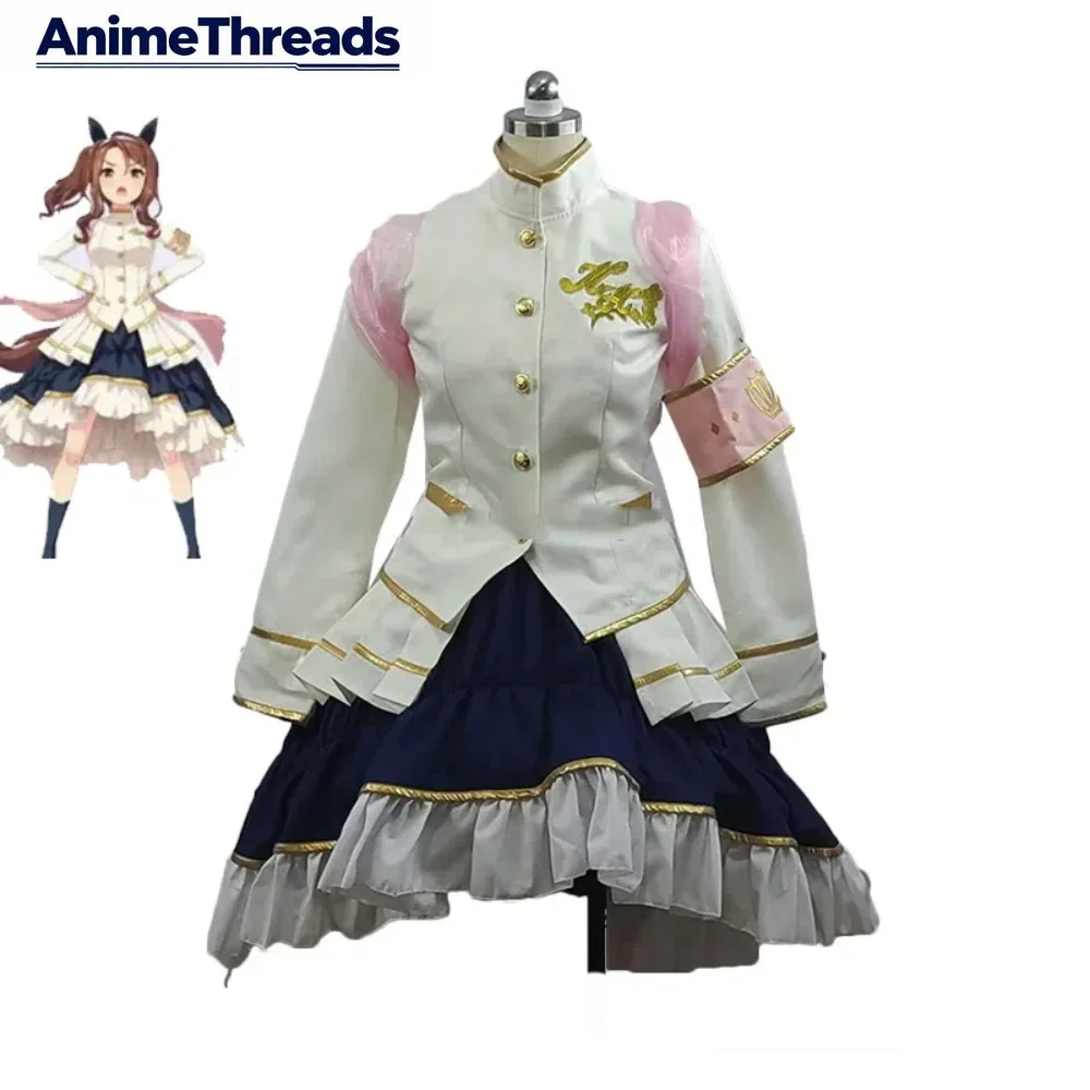 

Костюм для косплея THREAD Anime Pretty Derby King Halo, нарядное платье для вечеринок, женская униформа, карнавальный наряд на Хэллоуин, пошитый на заказ