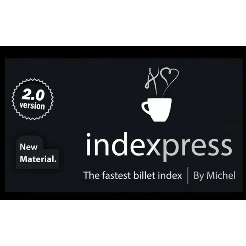 Mentalism Magic Tricks Indexpress 2.0 (Gimmick and Online Instructions) by Vernet Magic Illusions Close up Magic Props Stage Fun