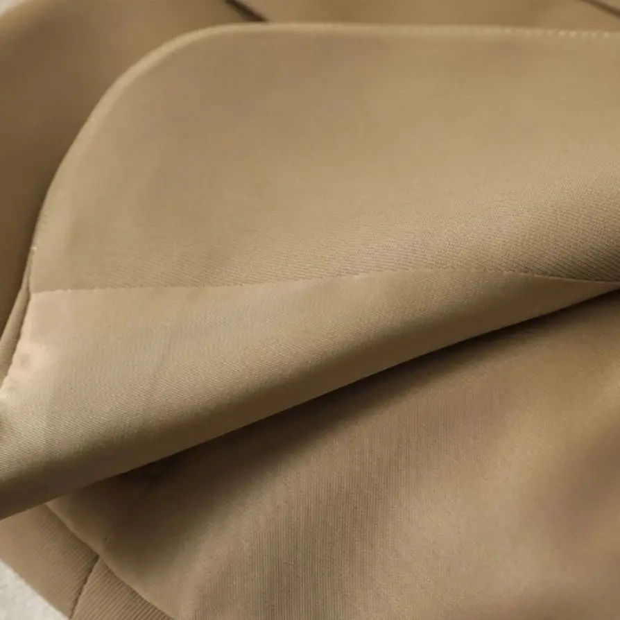 여성 카키 컬러 슬림핏 세트 조끼, 직장인 상의 코트, 날씬해 보이는 분위기, 용수철 가을