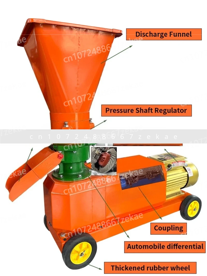 160kg Per Hour Animal Feed Pellet Machine 420 Wood Pellet Mill for Biomass Pellet Production