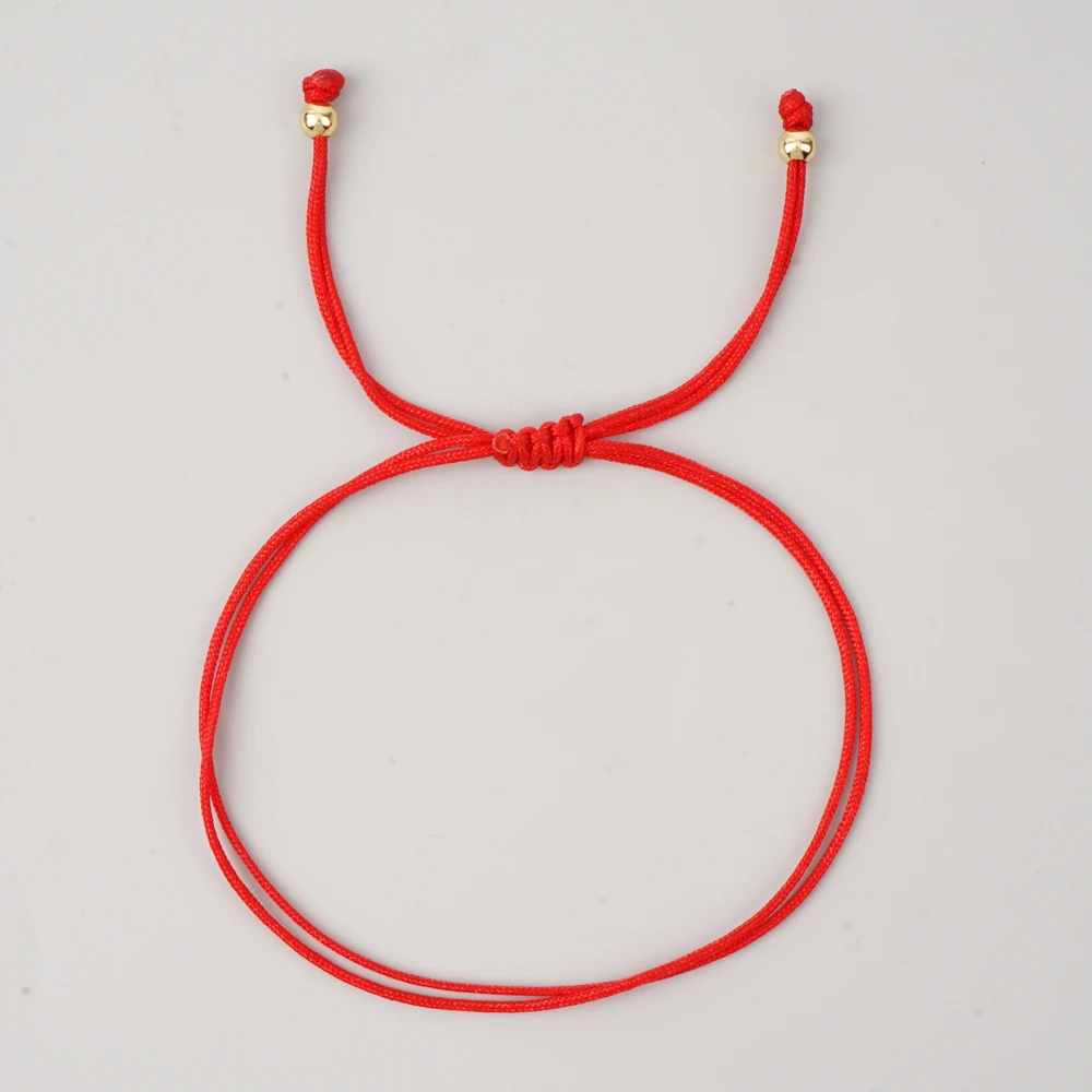 Handmade Boho Red Rope Healing Luck Bracelet