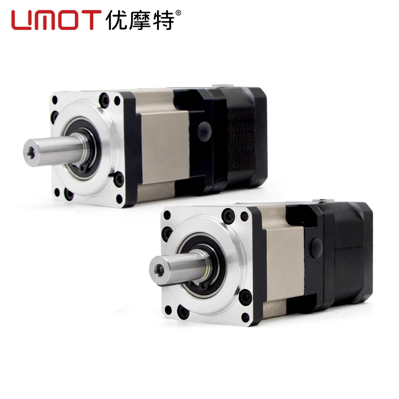 

UMOT 42 мм Nema 17 Высокоточный 15 Arcmin Планетарный редуктор Шаговый двигатель Соотношение 1:5-1:100 DC 24 В Шаговый двигатель с коробкой передач