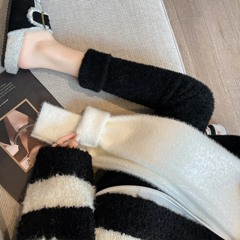 Fce gefütterte Thiened Velvet Schlankheits-Leggings für Damen, hohe Taille, eng, elastisch, Herbst-Winter-Oberbekleidung, warme Hosen