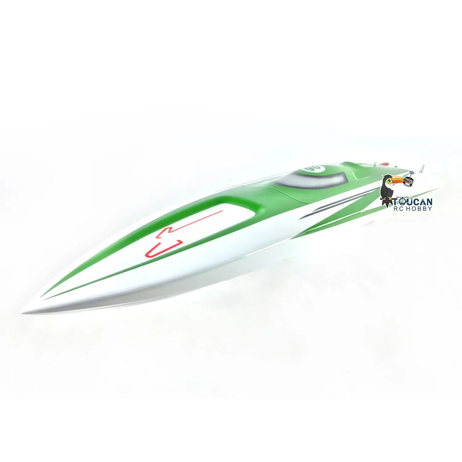 E36 Fiber Glass Green Electric High Speed Racing RTR RC Boat W/ Motor Servo ESC Battery Toucan Remote Control Ship THZH0039-SMT8