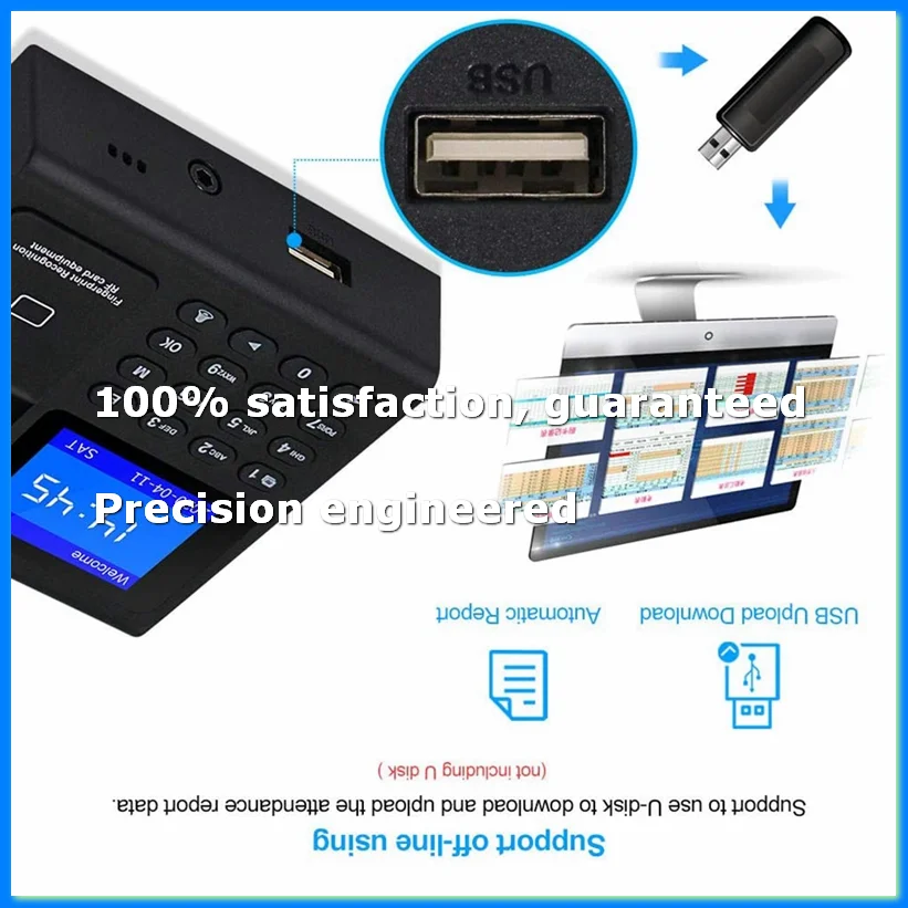 ●Biometric RFID Access Control System RFID Keypad USB Fingerprint System Electronic Time Clock Attendance Machine