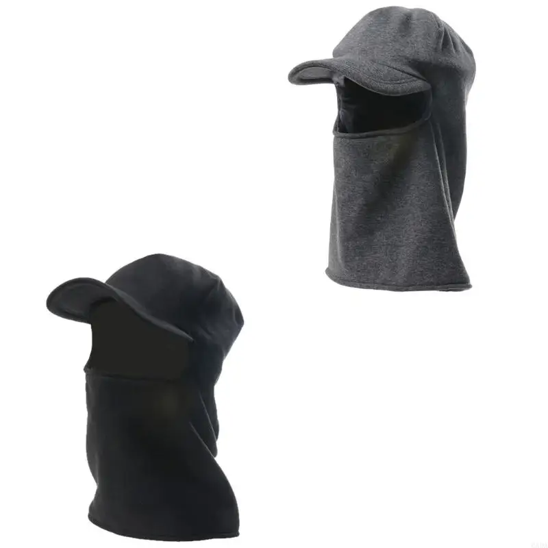 

Winter Warmth Cap Windproof EarFlaps Neck Coverage Soft Hooded Hat for Adult 6XDA
