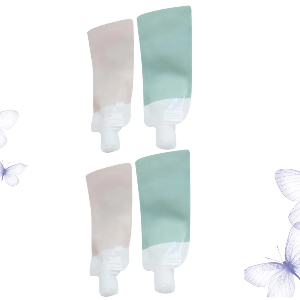 

4pcs Travel Bottles Set Portable Refillable Empty Lotion Containers For Shampoo Conditioner Cream Lightweight Durable Solid
