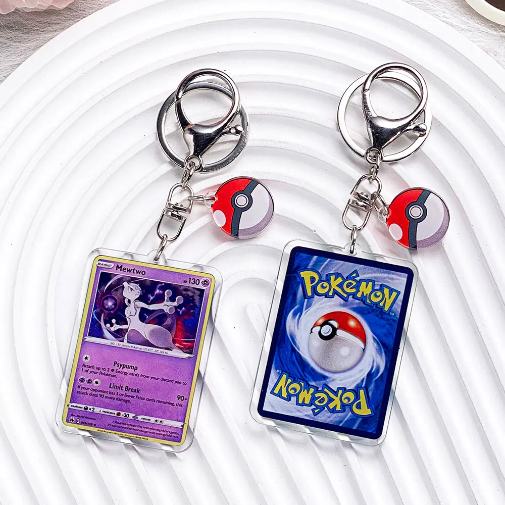 Pokémon-personages Pikachu Bulbasaur Jigglypuff Acryl sleutelhanger Tasbedels Accessoires Rugzakhanger Sleutelhouder Vriend Geschenken