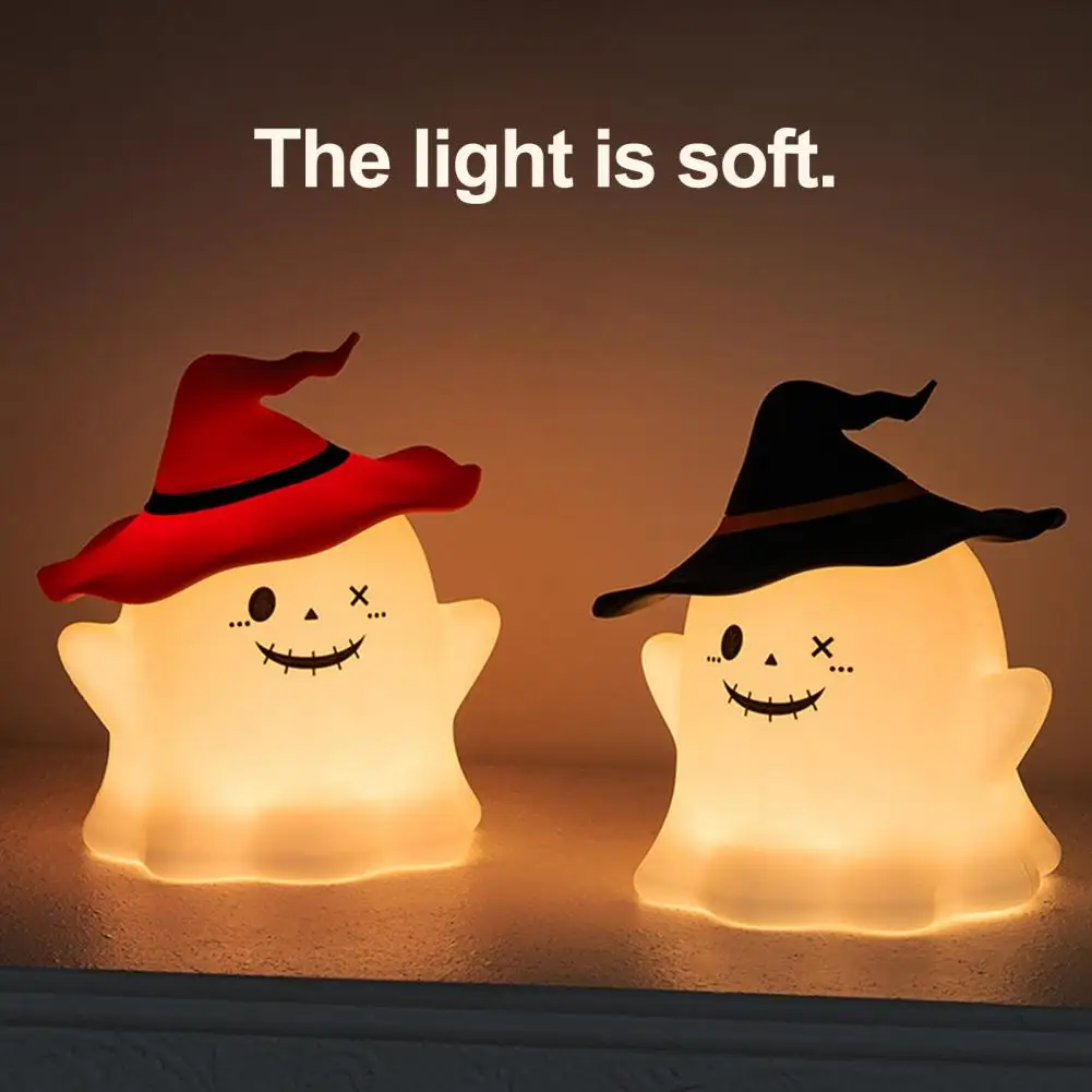 

Kids Night Light Spooky Ghost Face Led Night Light for Halloween Party Decor Energy-saving Soft Ambient Light Source Portable