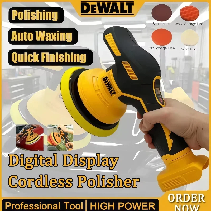 

Dewalt Digital 8Gears Display Long life Cordless Polisher Electric Polisher Auto Car Waxing Polishing Machine Power Tool