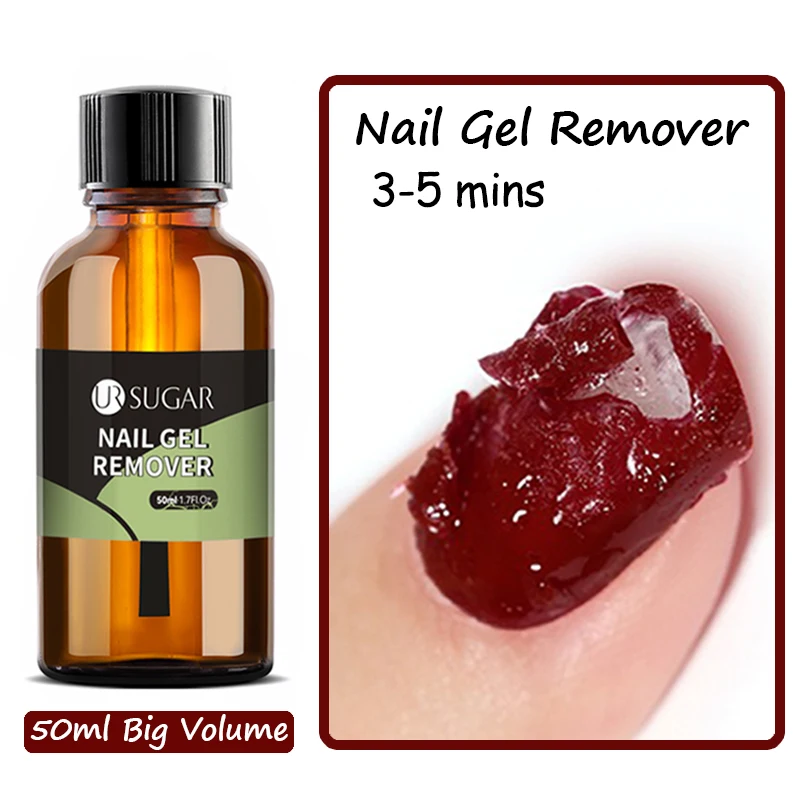 UR SUGAR-removedor de esmalte de uñas en Gel semipermanente, removedor de ráfaga rápido y seguro, 3 a 5 minutos, 50ml