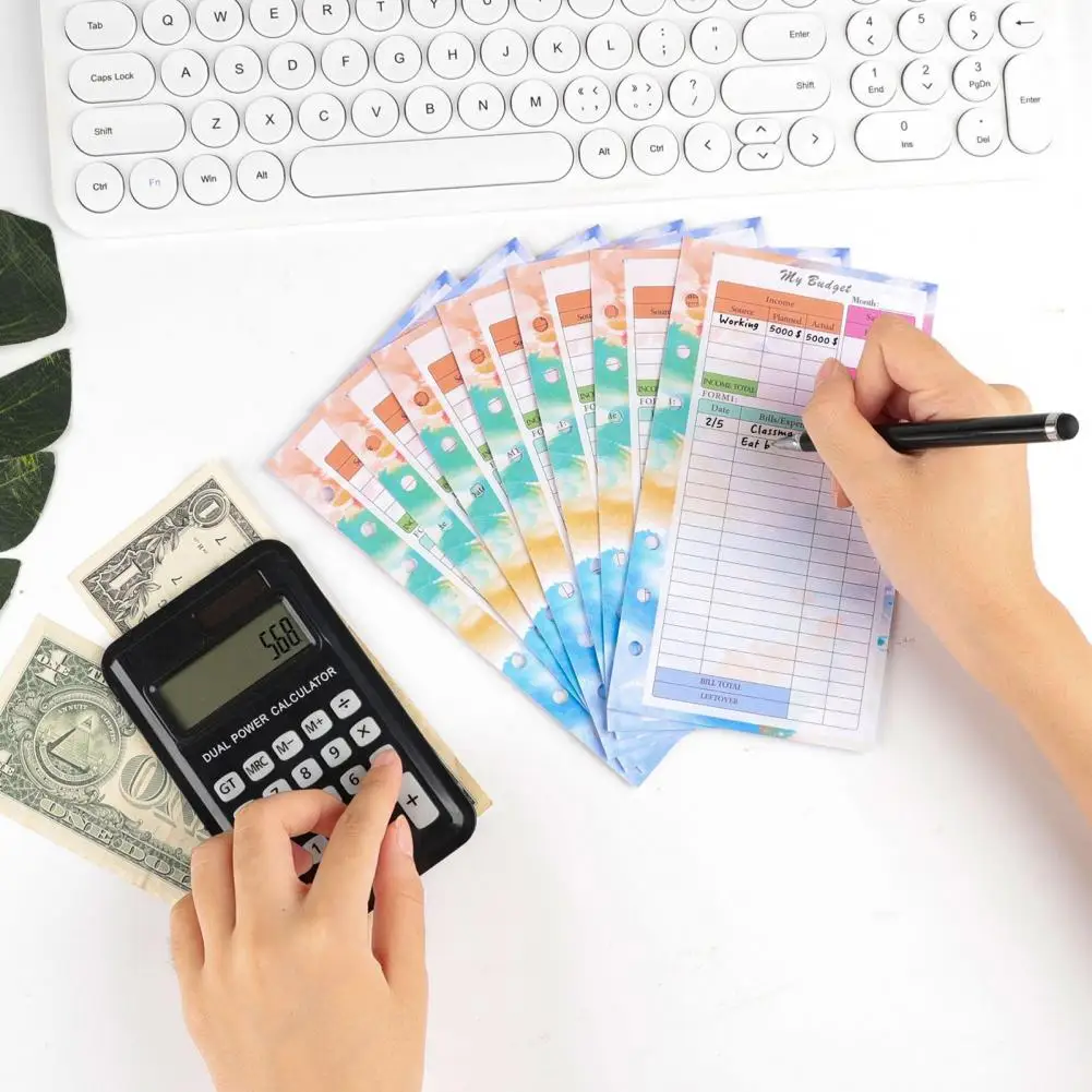 Colorful Monthly Weekly Inserts Kit A6 Planner Replacement Colorful A6 Planner Refill Kit 82 Sheet 2024 Monthly Weekly Planner