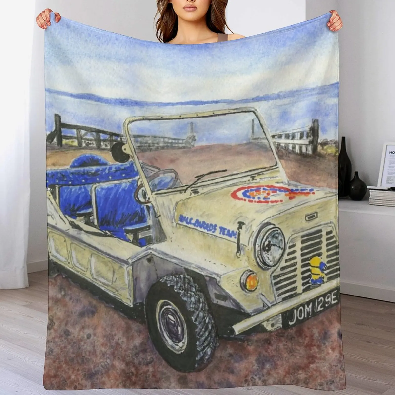 

Austin Mini Moke Throw Blanket Moving Luxury Thicken christmas decoration Thin Blankets