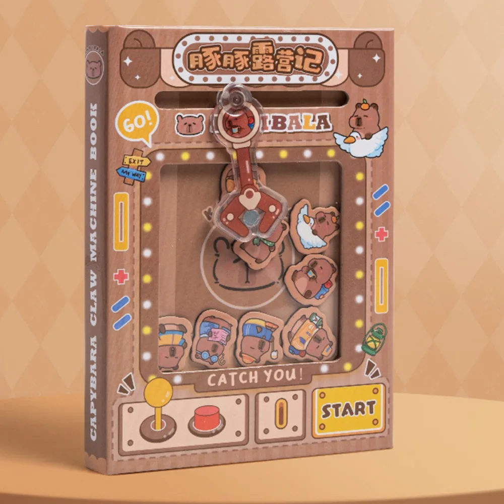 

New Cartoon Capybara Notebook Multicolor Claw Machine Writting Book Catching Scrapbooking School Supplies