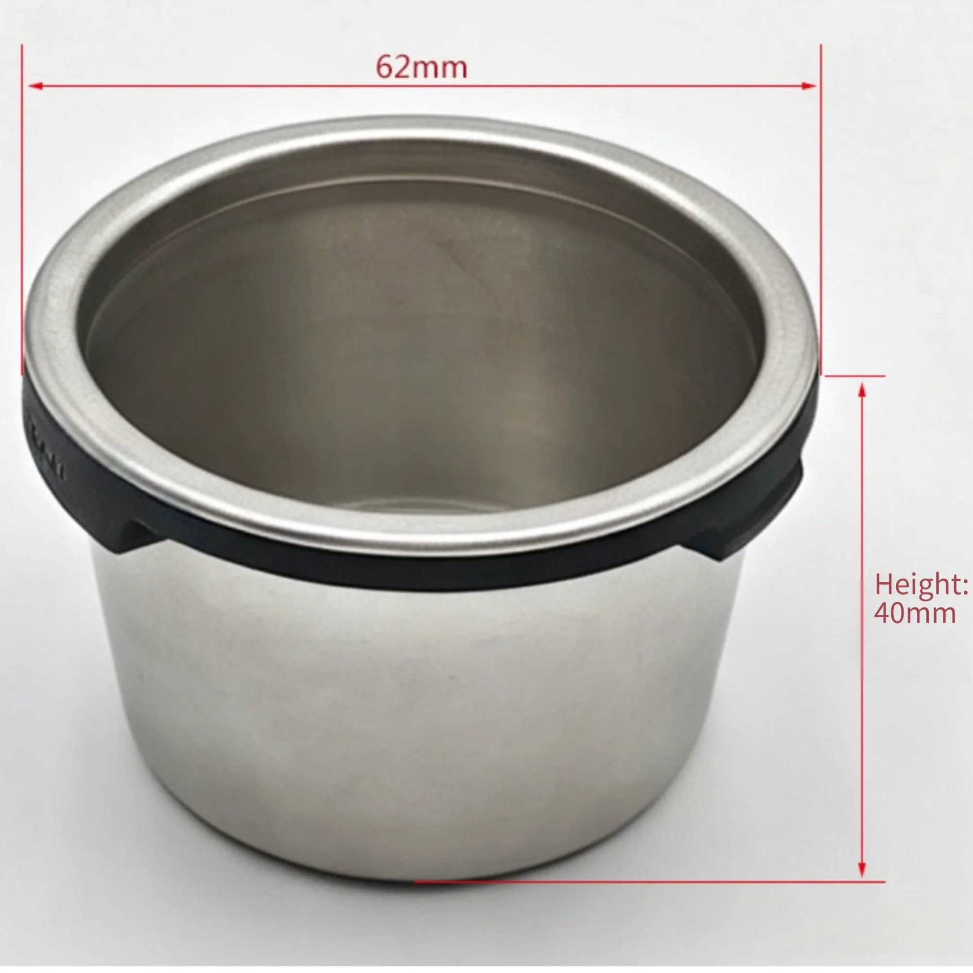Stainless Steel 304 Coffee Filter Basket Compatible with For NJ ES351 and ES352 Portafilter 62mm 40mm for Espresso Machines