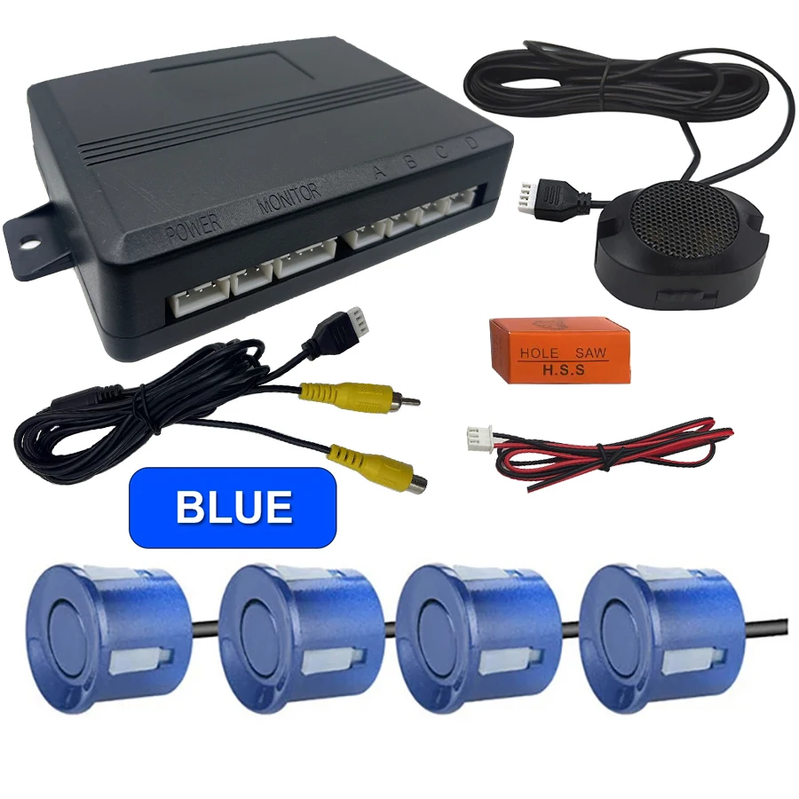 Double CPU AHD/ CVBS Camera Video Parking Sensor Reverse Backup Radar Assistance Detector for Monitor Camera System 22mm Sensor