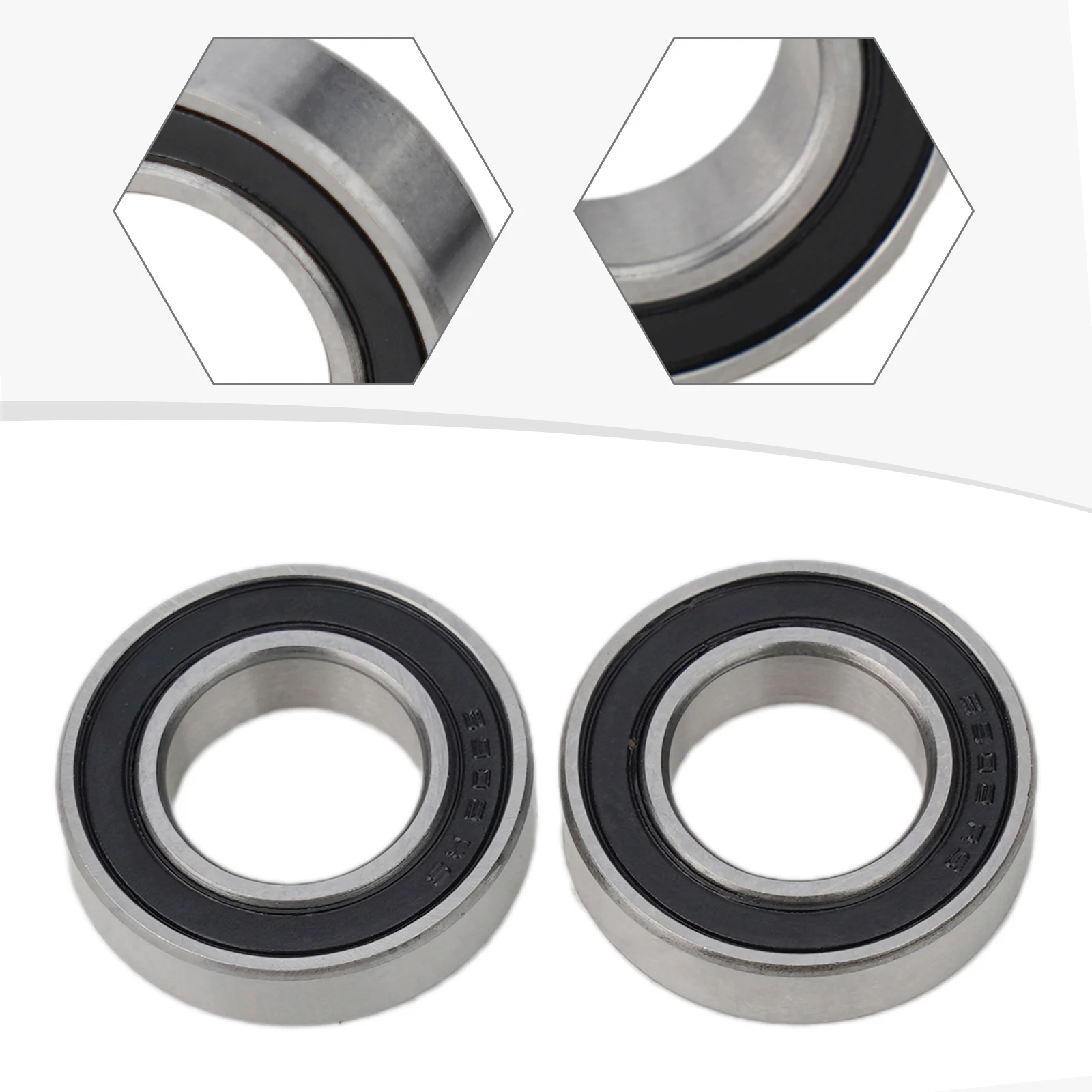Bicycle 2pcs 6902 2RS Accessories Bearings Thin Section Useful Black Cycle Headset Balls High Quality MTB Parts