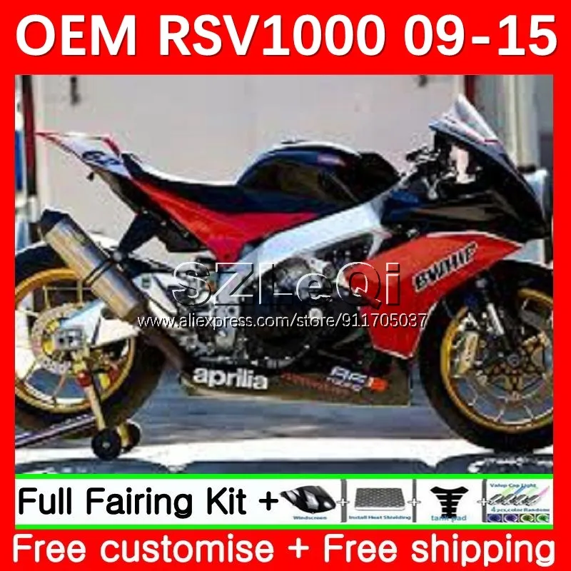 Injection For Aprilia RSV4 RSV 1000 R 1000R 12No.75 RSV1000 09 10 11 12 13 14 15 RSV1000RR 2009 2011 2015 Fairings Red black