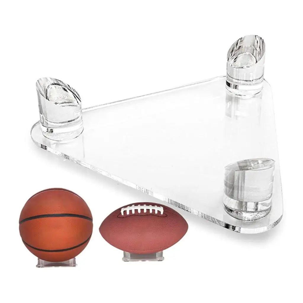 1pc Deluxe Acrylic Transparent Ball Display Peg Basketball Holder