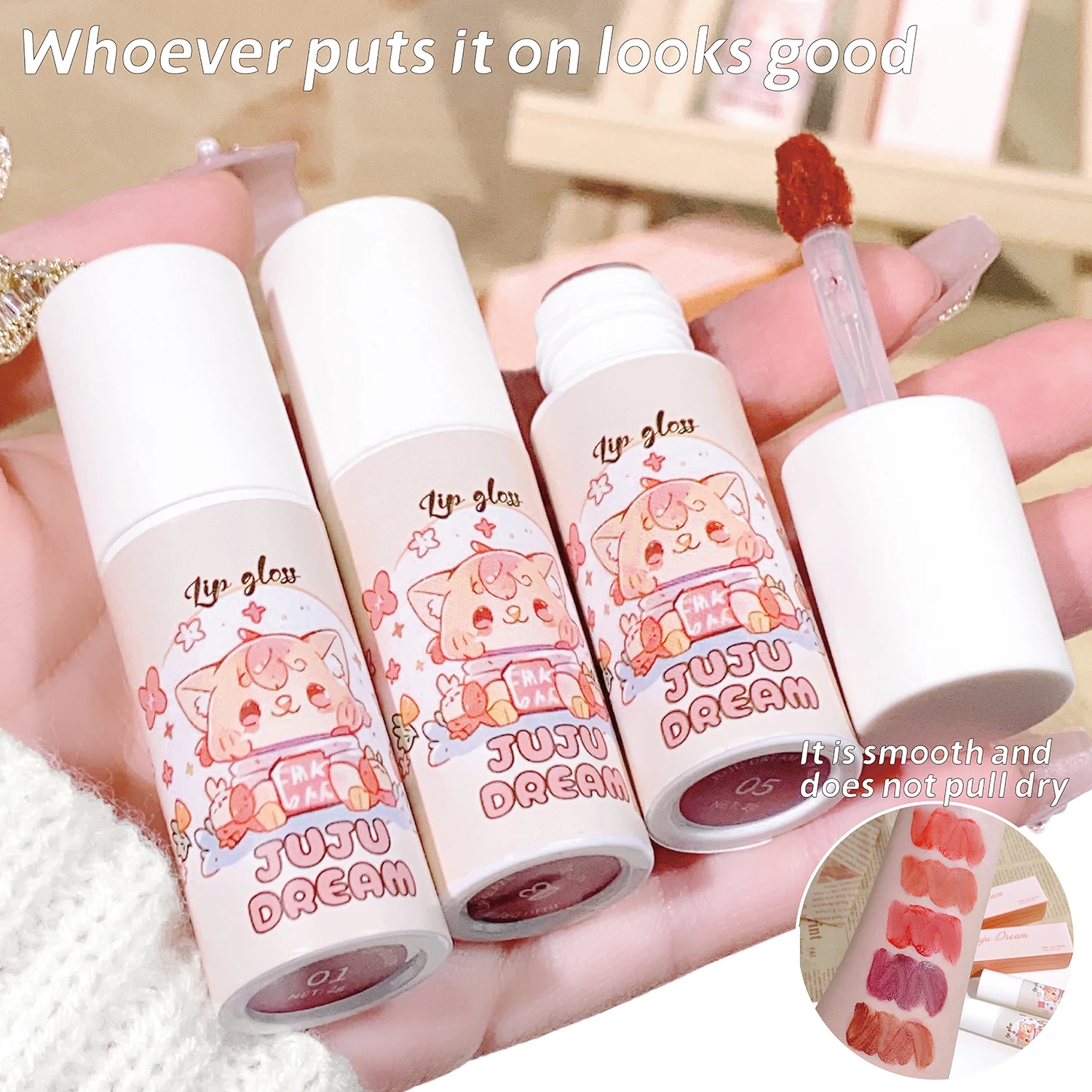 Vivid coral and berry lipsticks with long-lasting hydration and cute designs in a variety of colors for normal skin, perfect for