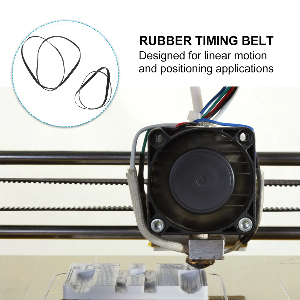 

2Pcs Gt2 Timing Belt Closed Loop Rubber Synchronous Belt for 3D Printer Cnc Linear Motion High Precision Positioning Parts