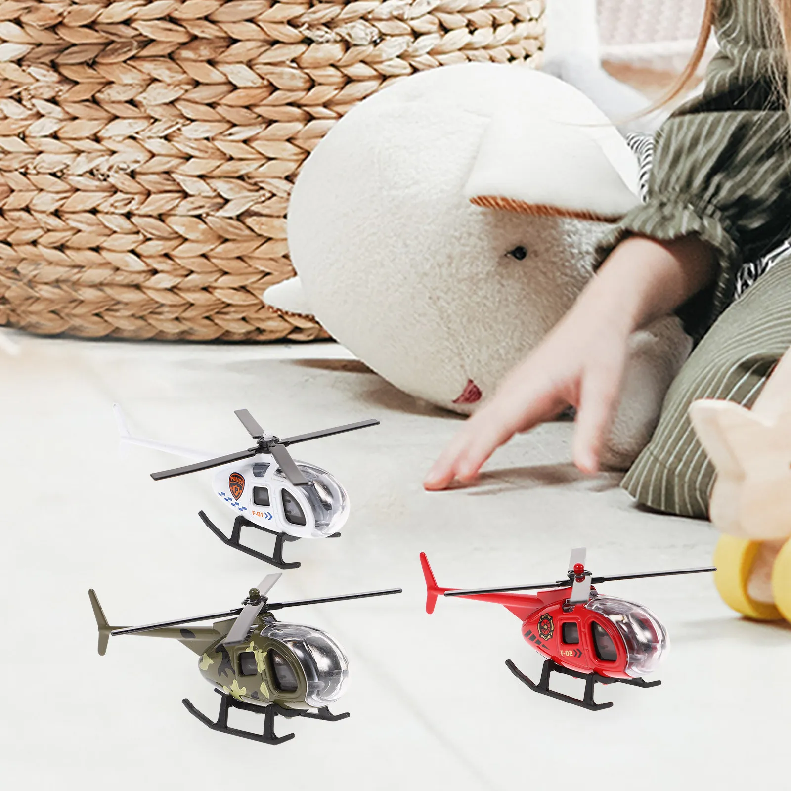 

4Pcs Premium Metal Airplane Ornament Stylish Kids Design Safe for Long Term Use Tabletop Office Car Home Decor Metal Plane Craft