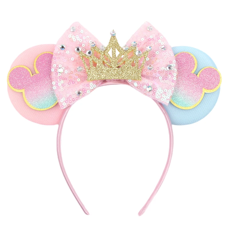 Nieuwe Verjaardag Meisje Mouse Ears Headband For Children Bling 5\