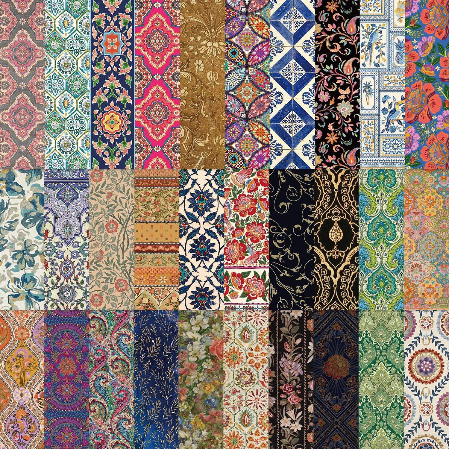 30pcs New Chinese Style Classical Pattern Bookmark Reading Page Mark Card Book Notes Diary Mark Student Gift Message Cards