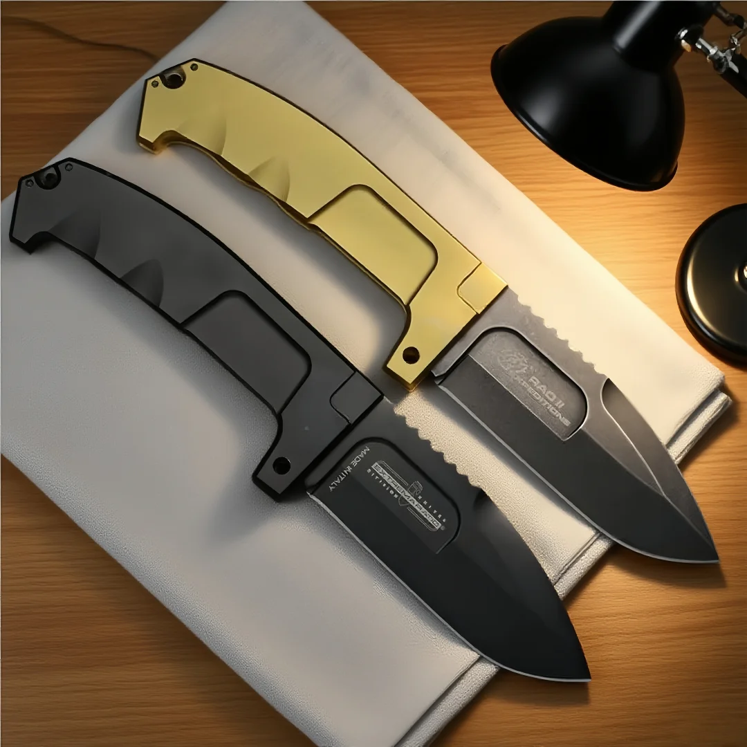 

RAO- Multi-functional heavy-duty folding knife, tactical small knife for camping in the wild, emergency rescue tool, fruit knife